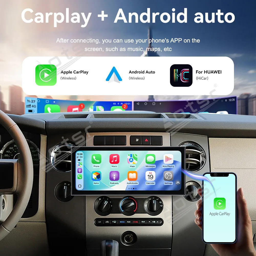 For Ford Expedition 2007-2014 Android 15 15.8'' HD Car Radio Car Multimedia Video Player GPS Navigation Carplay Unit DSP BT WIFI