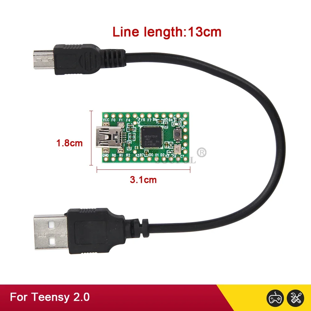 NEW Teensy 2.0++ USB AVR Development Board ISP U Disk Keyboard Mouse Experimental Board AT90USB1286 For Arduino