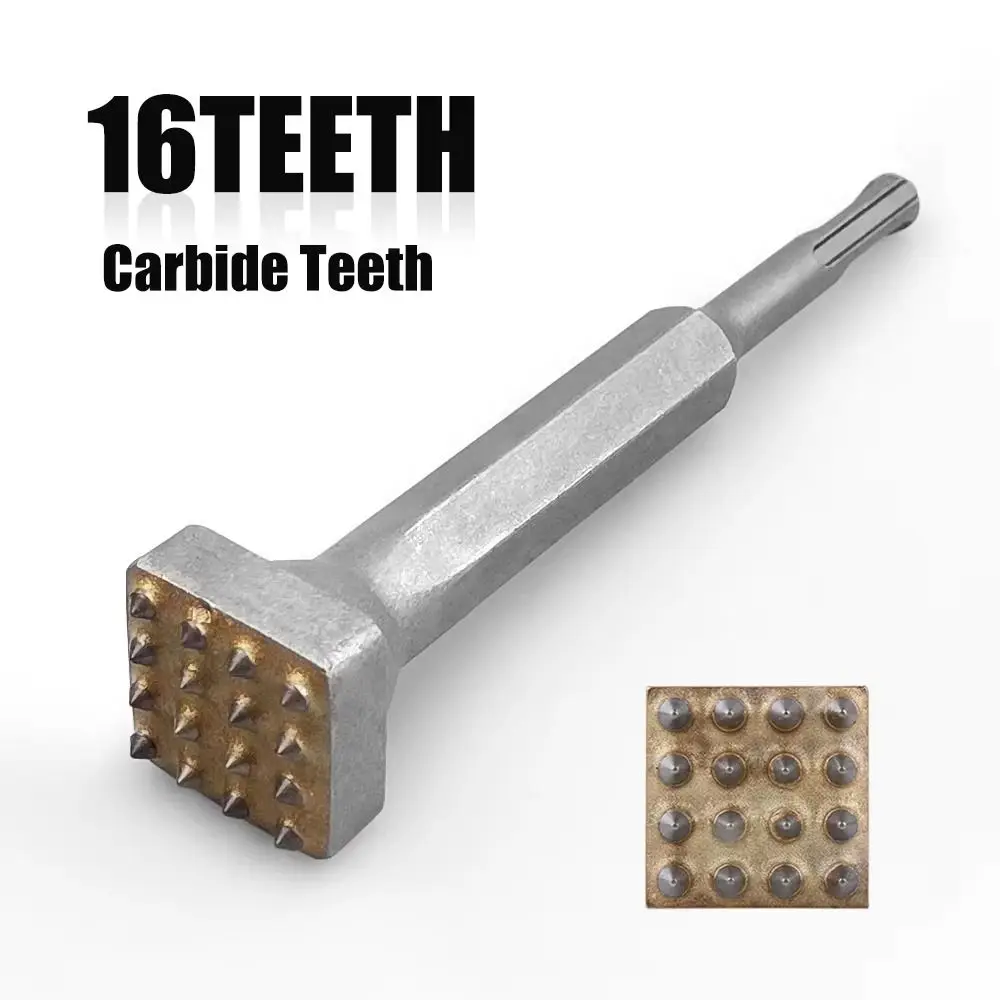 

Alloy Head Bushing Bit Surface Roughening Round Square HexagonTips Bushing Hammer Head Multifunctional Breaker