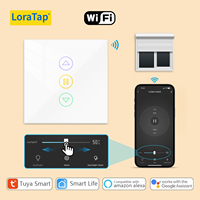 LoraTap 4th WiFi Roller Shutter Curtain Switch for Electric Percentage Blind Google Home Alexa Smart Life App Remote Control