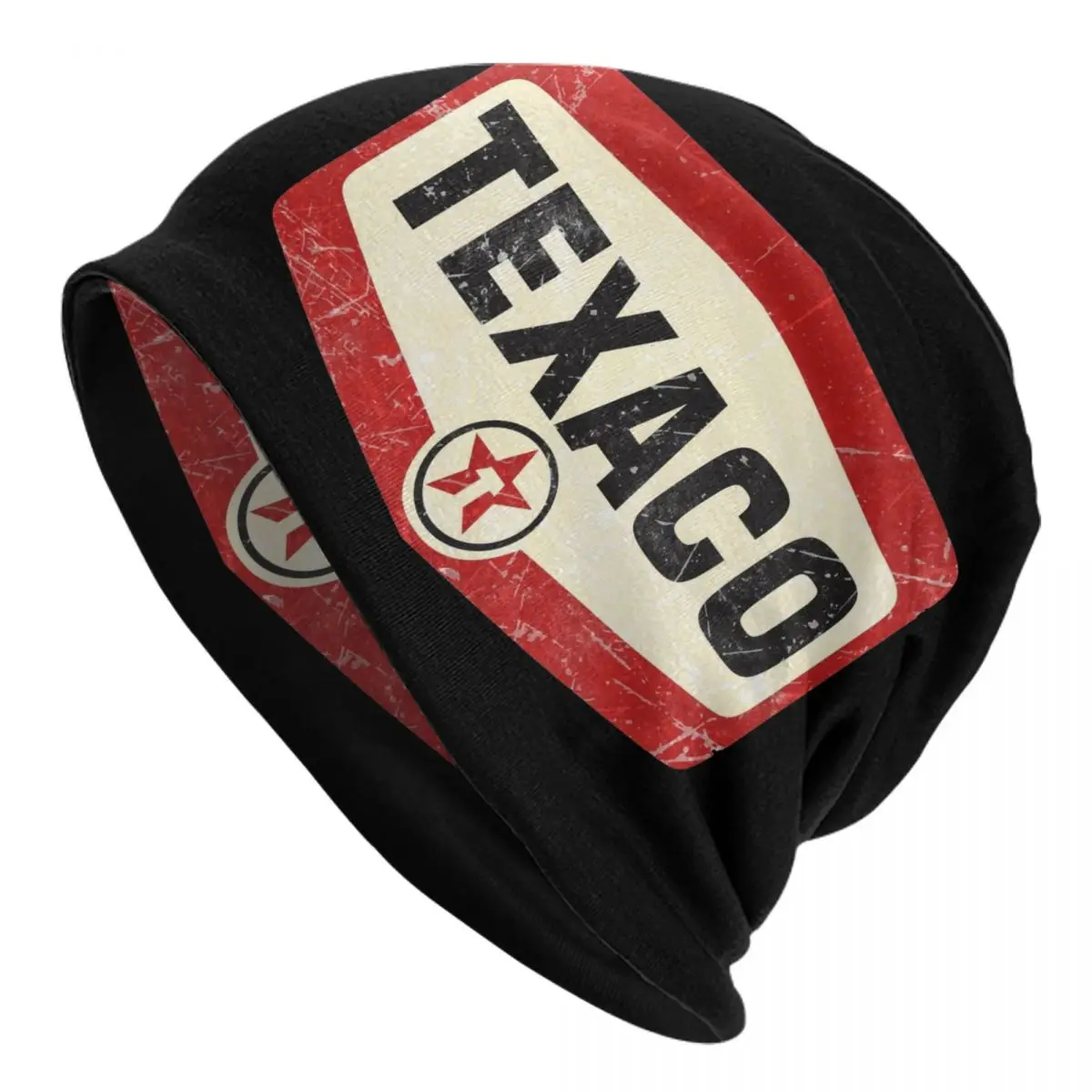 

Vintage Texaco Logo Skullies Beanies Caps Unisex Winter Warm Knitting Hat Women Men Hip Hop Adult Bonnet Hats Outdoor Ski Cap