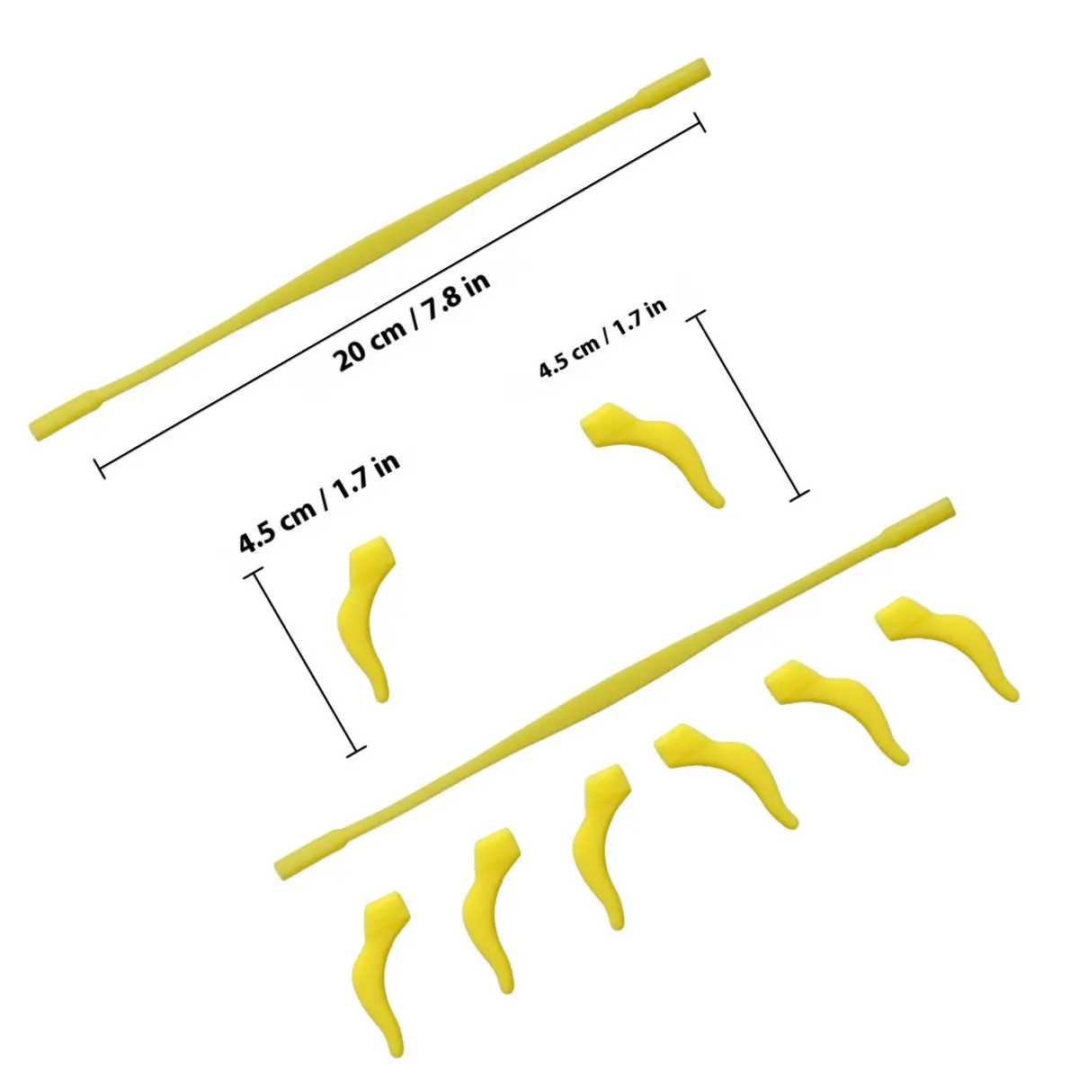5Sets Anti-Slip Eyeglass Retainer Strap Silicone Temple Tips Ear Hook for Walking Biking Hiking Skiing Climbing