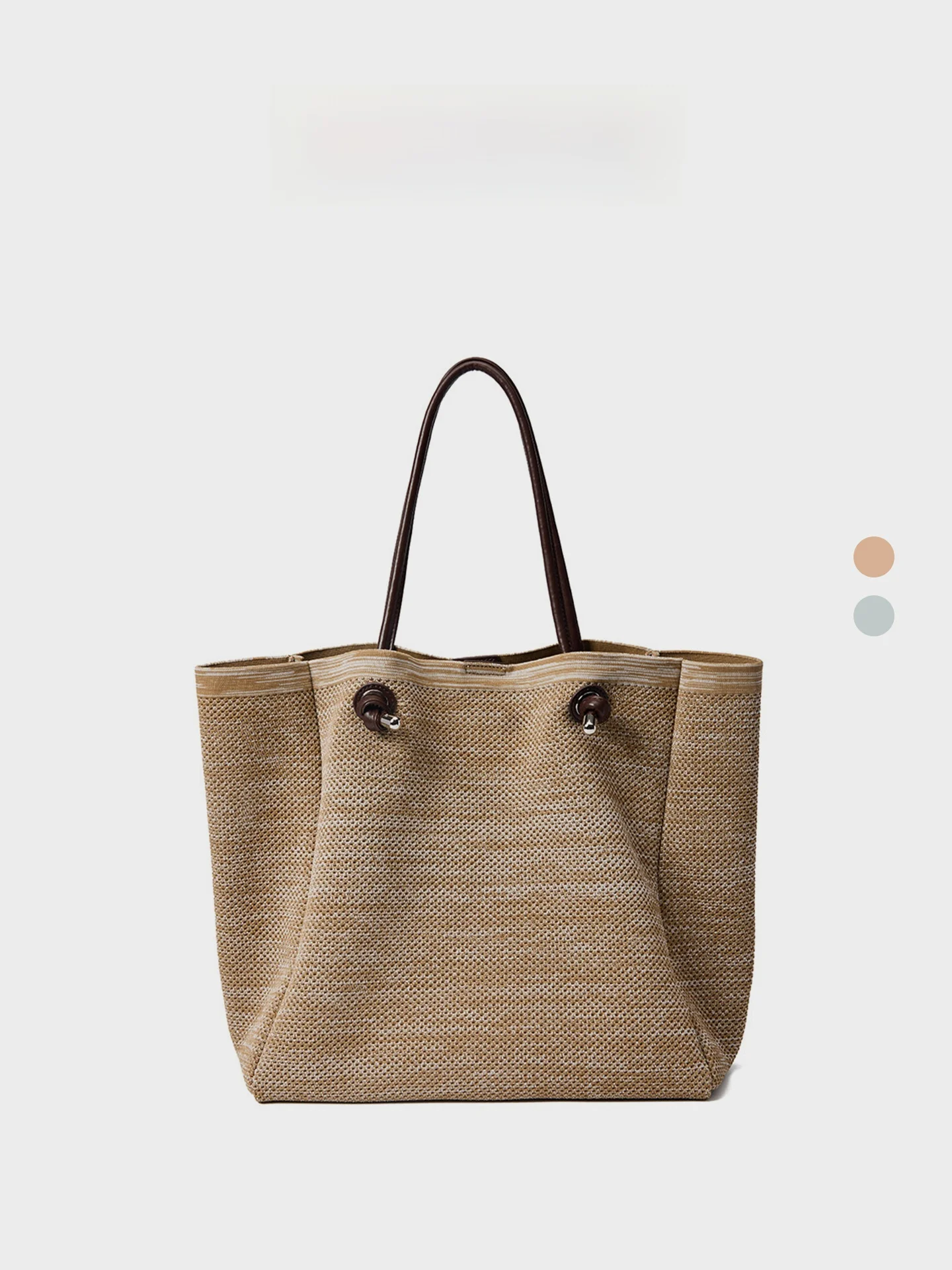 

Orange Girl Beach Vacation Large Capacity Lazy Weaving Single Shoulder Handbag Korean Style Tote Bag Ladies Handbag