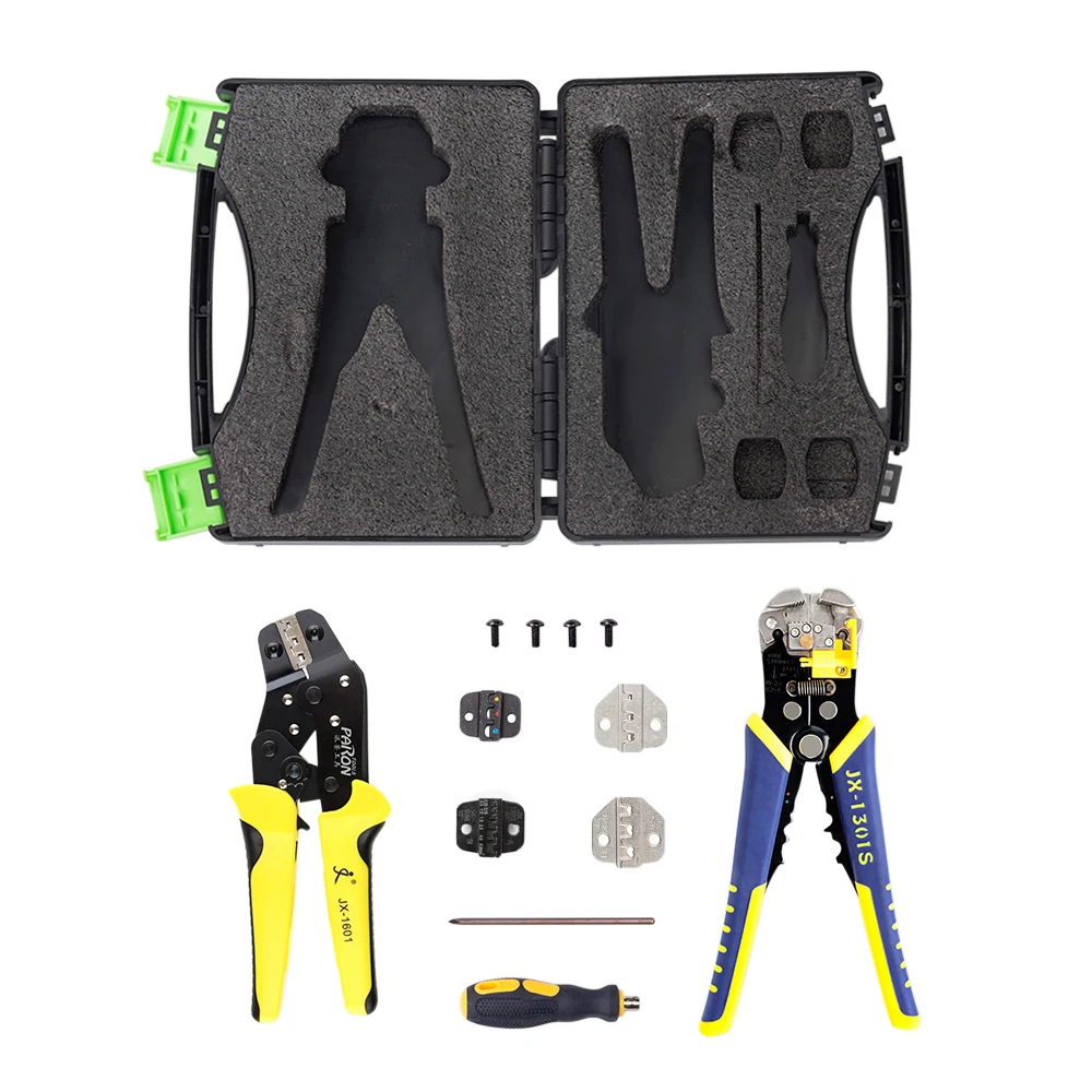 PARON Wire Crimpers Multifunctional Engineering Ratcheting Terminal Crimping Pliers Wire Strippers Bootlace Ferrule Crimper Tool