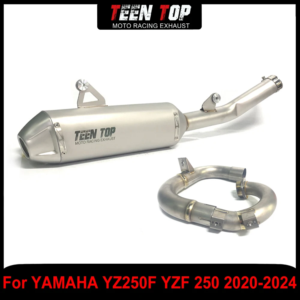 Motor Bike Exhaust Systems For YAMAHA YZ250F WR250F Exhaust Header Muffler DB Killer Titanium Alloy yzf250 2020-2024 Escape