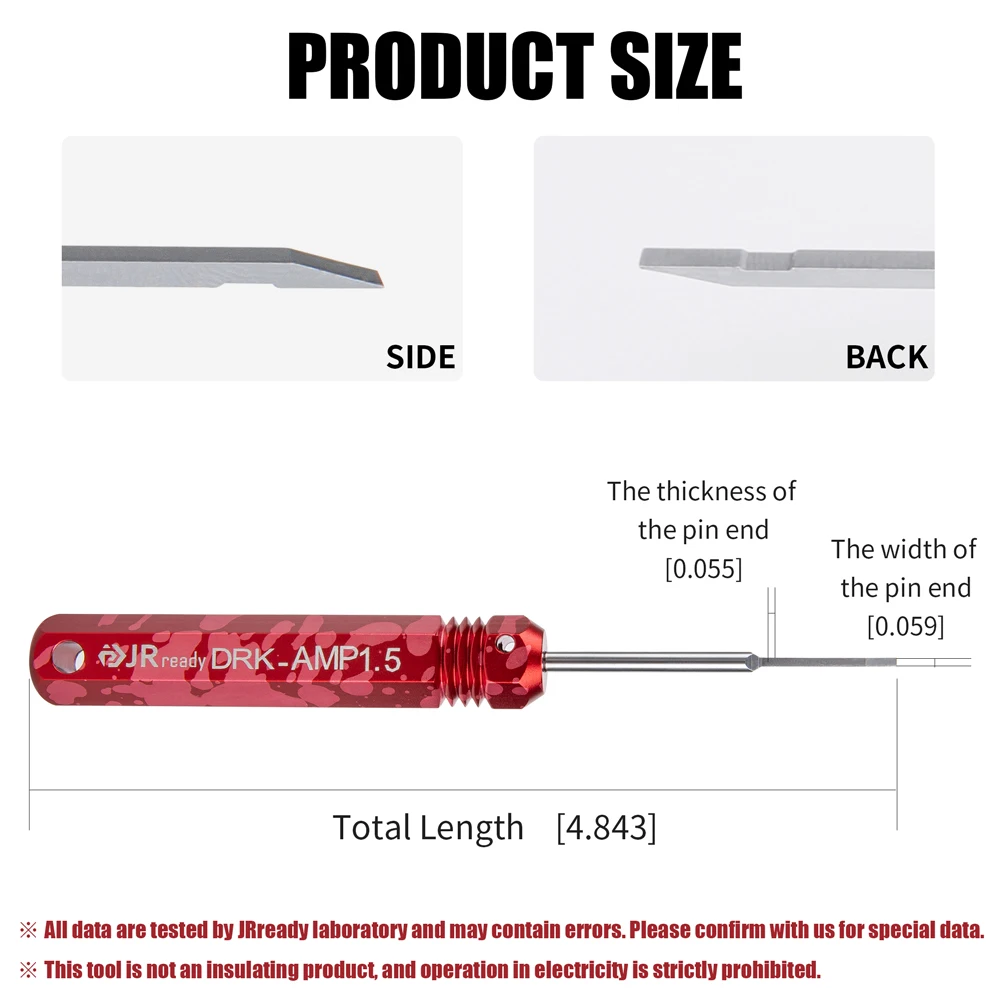 JRready ST5226 Removal Tool KIT Include DRK-AMP1.5 Removal Tool ,Extraction Tool for AMP Superseal 1.5mm Series, Multilock Serie