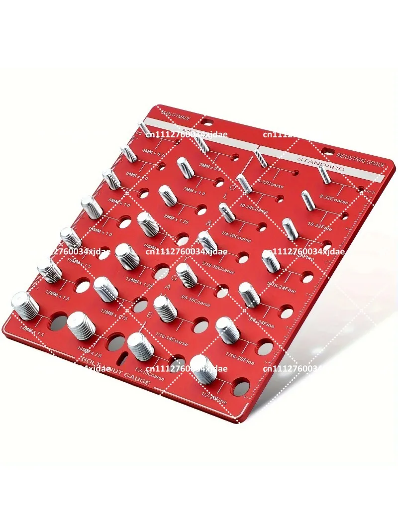 28 Thread Bolt Gauge Nut Thread Checker Metric Inch Screw Measuring Tool