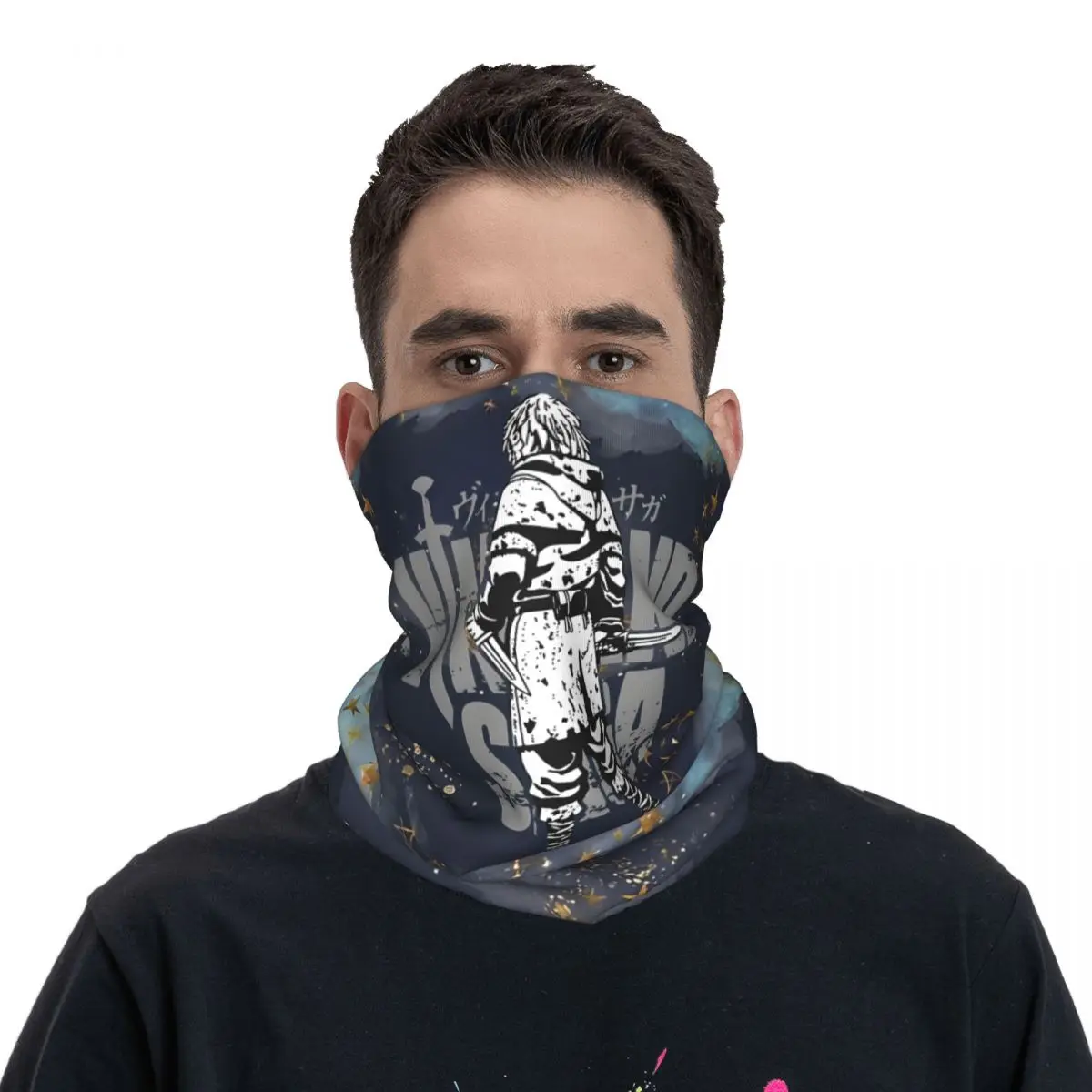 Thorfinn Vinland Saga-Bandana con estampado para hombre y mujer, bufanda con estampado de Motor para Motocross, ciclismo, senderismo, Invierno