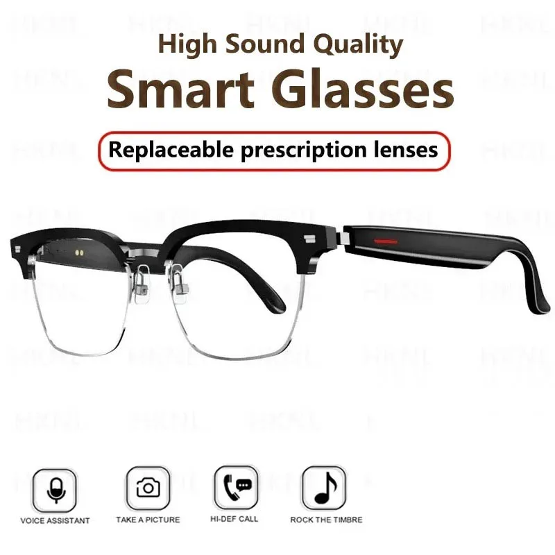 2025 gafas de sol de música inteligente auriculares Bluetooth cámara remota para Xiaomi Huawei Apple gafas de conducción llamadas fáciles