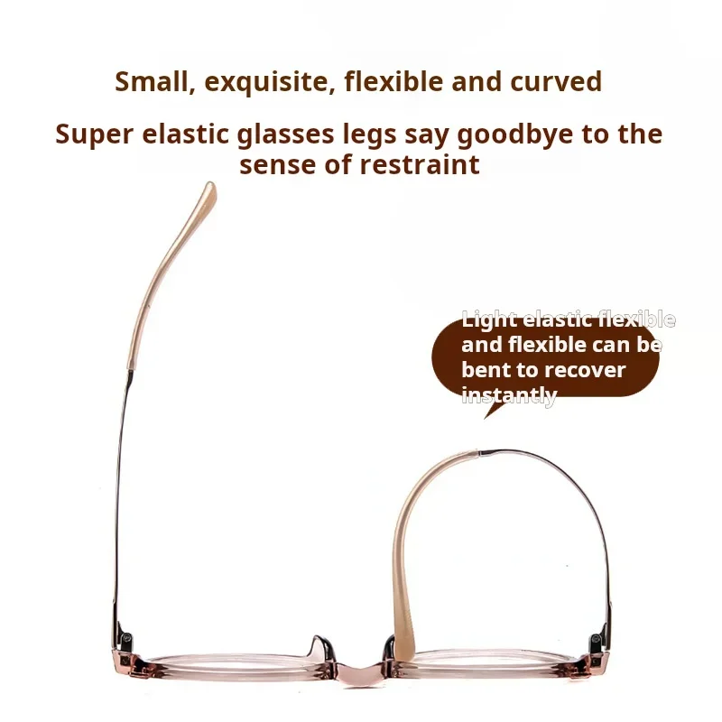 KIZN الرجال والنساء الرجعية النظارات الطبية البصرية المستديرة الصغيرة TR90 وصفة التيتانيوم نظارات قصر النظر مد البصر التقدمي