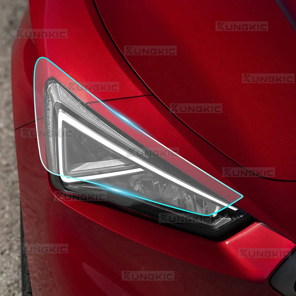 For Seat Cupra Leon 2021 2022 2023 Headlight Rearview B Pillars Paint Protection Film Anti-scratch Protective Transparent PPF