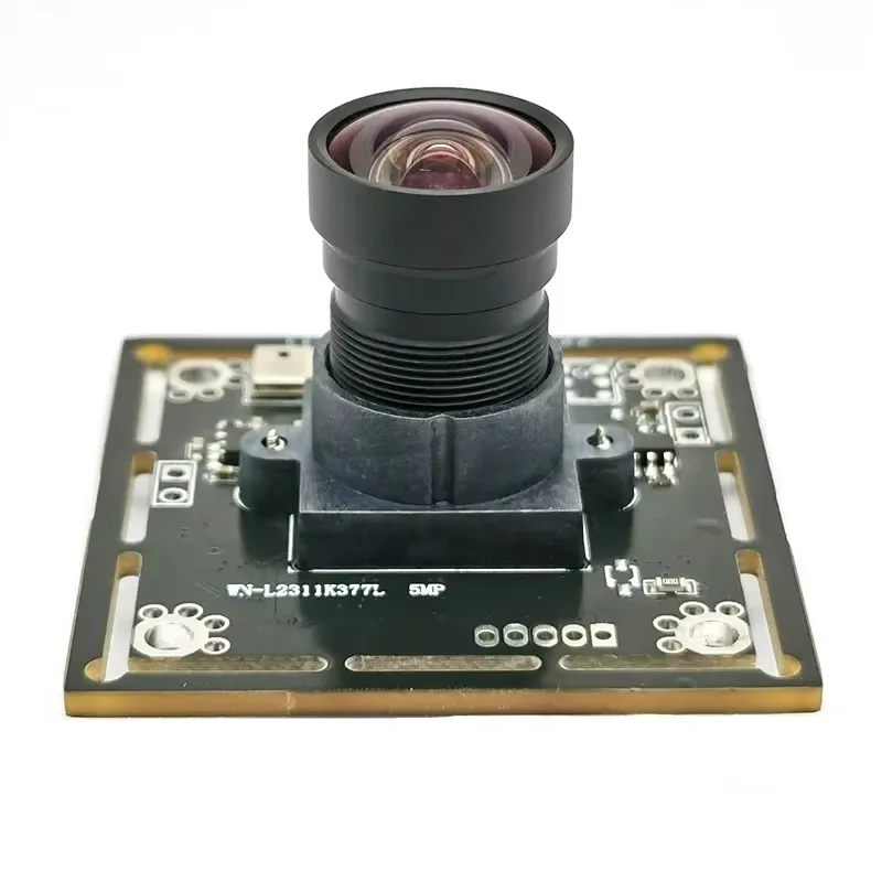 1/2.53-inch CMOS Sensor 5MP Global Shutter 50fps Fixed Focus USB2.0 UVC Camera Module for Linux, Windows Plug and Play