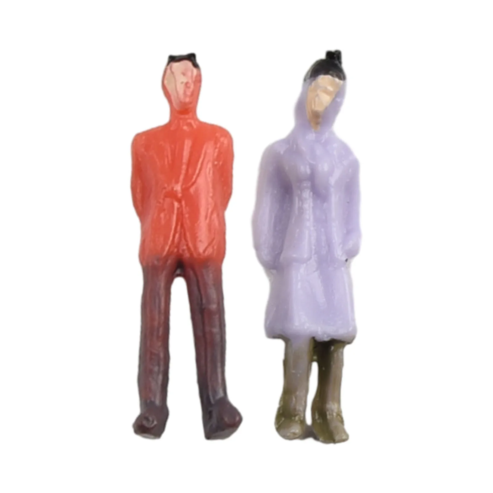 Painted Figures Railway Train Layout 1:87 300Pcs Model People Passenger Model Train Scenes ABS HO Scale  Painted