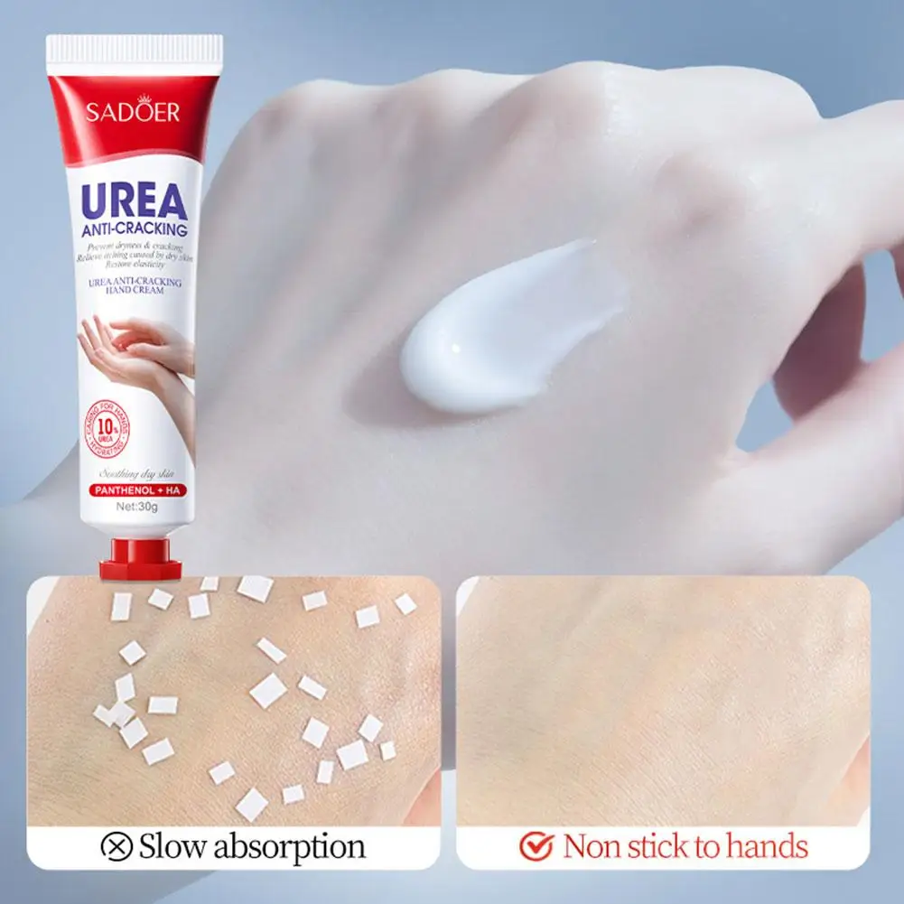 Urea Anti-Cracking Hand Cream Panthenol HA Deep Moisturizing Improve Dryness Repair Cracked Hands Skincare 2pcs