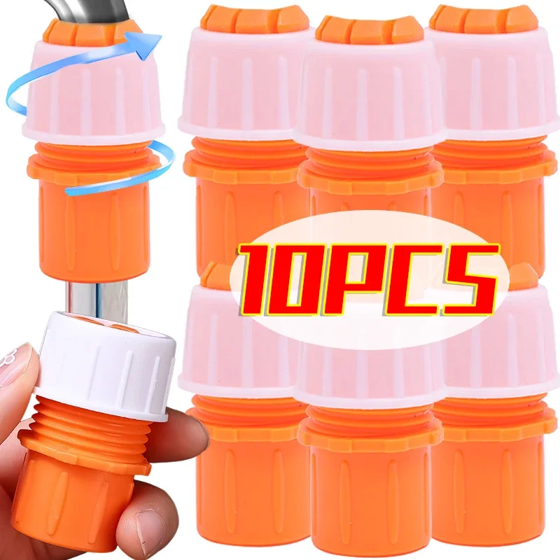 퀵 커넥터 니플 스레드 호스 어댑터 수도꼭지 익스텐더, 정원 파이프 스톱 물 수리 조인트, 관개 시스템용, 10 개, 1 개