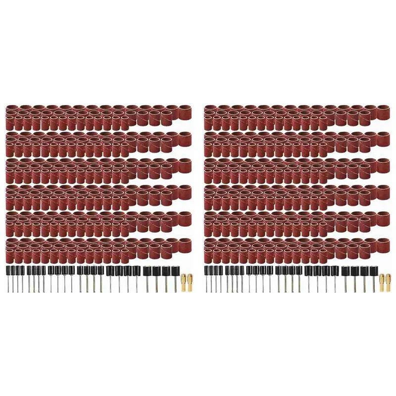 

A02F-916Pcs Sanding Drums Kit Grinding Tool For Drum Polishing Machine With864pcs Sanding Band Sleeves 48Pcs Drum Mandrels