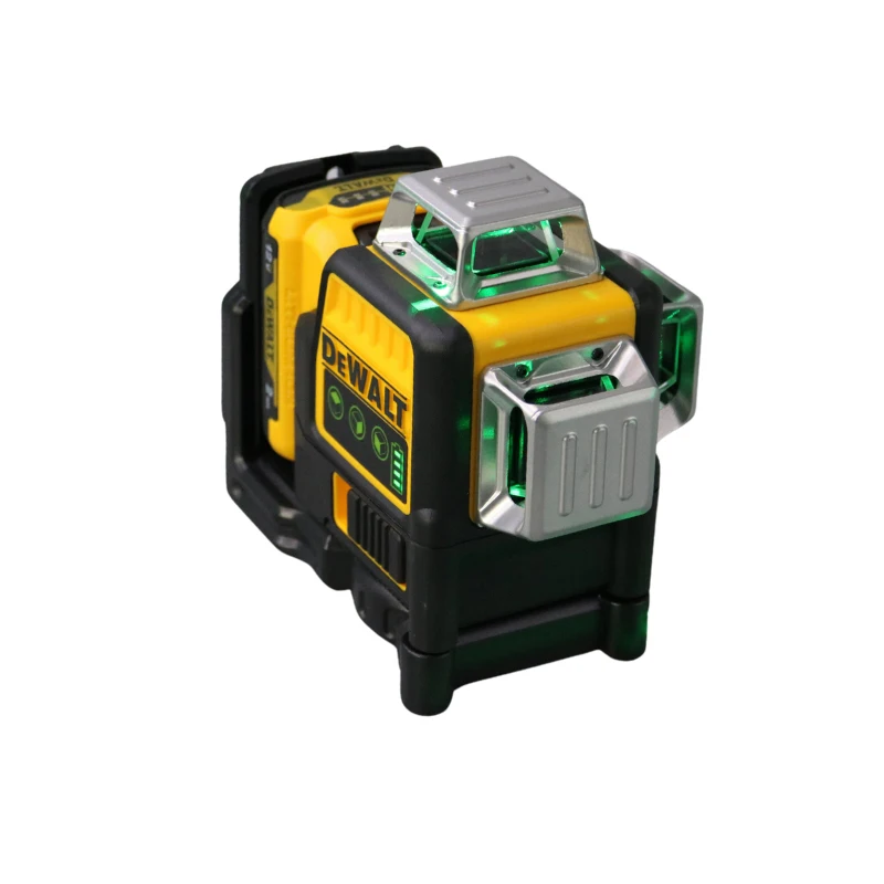 DEWALT 레이저 레벨, 셀프 레벨링, 녹색 빔 레이저, 12V 최대 리튬 이온 배터리 레이저, DW089LG, 12 라인, 3x360 도