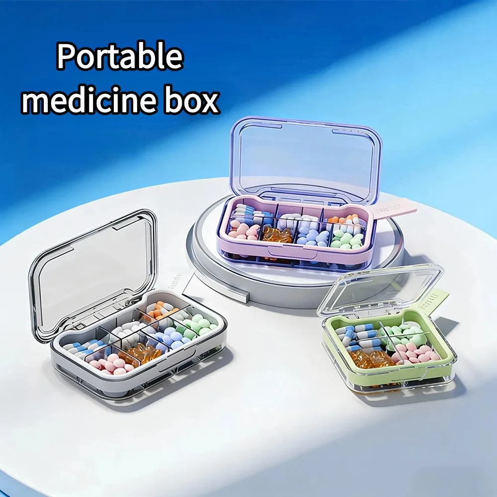 New Hot Premium Small Portable Travel Weekly 4/7 Grids Pill Box Storage Cases Organizer Container for Vitamins Medicine FishOils