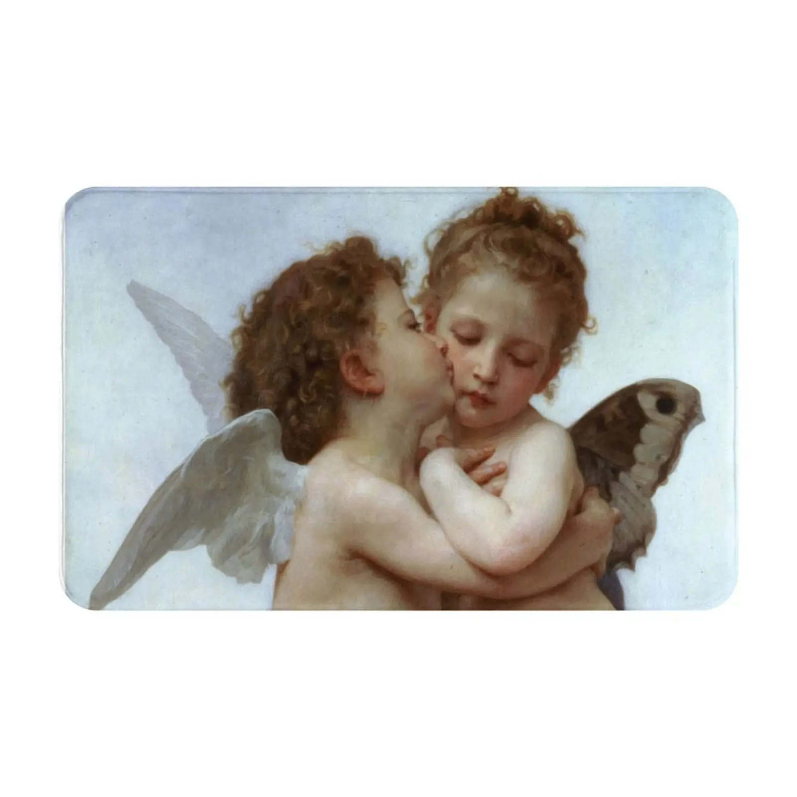 Cupid And Psyche Children Comfortable Door Mat Rug Carpet Foot Pad Amour Et Psyche William Adolphe Bouguereau Vintage Angels