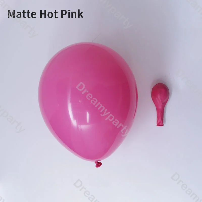 5/10/12/18in Matte Hot Baby Pink Balloons Boho Globos Girl Birthday Shower Gender Reveal Balloons Anniversary Wedding Decoration