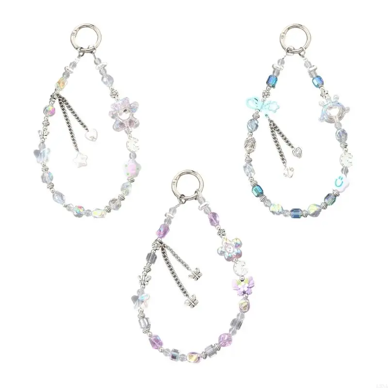 2025 New Elegant Handmade Beaded Keychain Pendant Chain Strap Fashion Cellphone Rope Women Telephone Lanyard