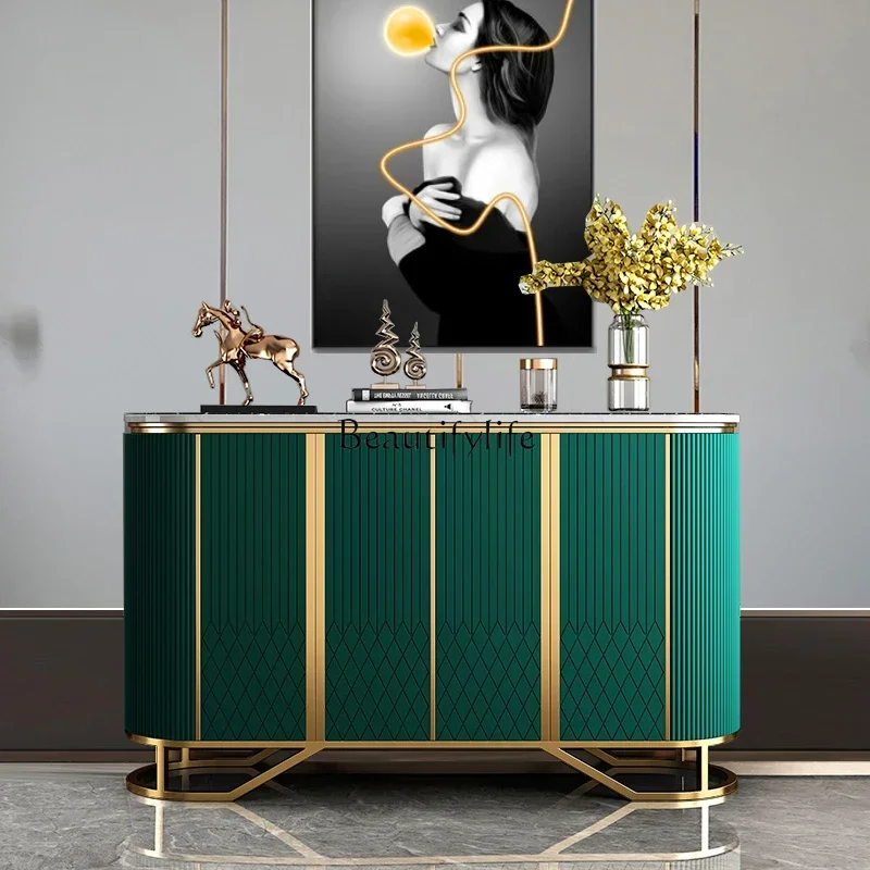 

LD30*porch cabinet American guest foyer dining side cabinet minimalist marble decoration