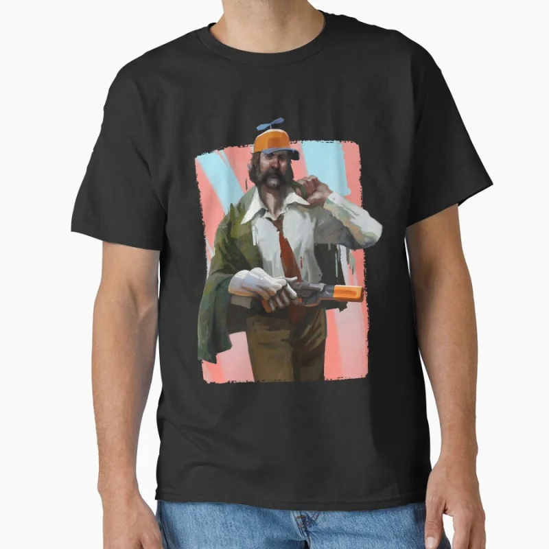 

Music Vintage Retroharry du bois Disco Elysium RPG Video game fans Funny Gift T shirt Large size Tops Graphic Print Clothes