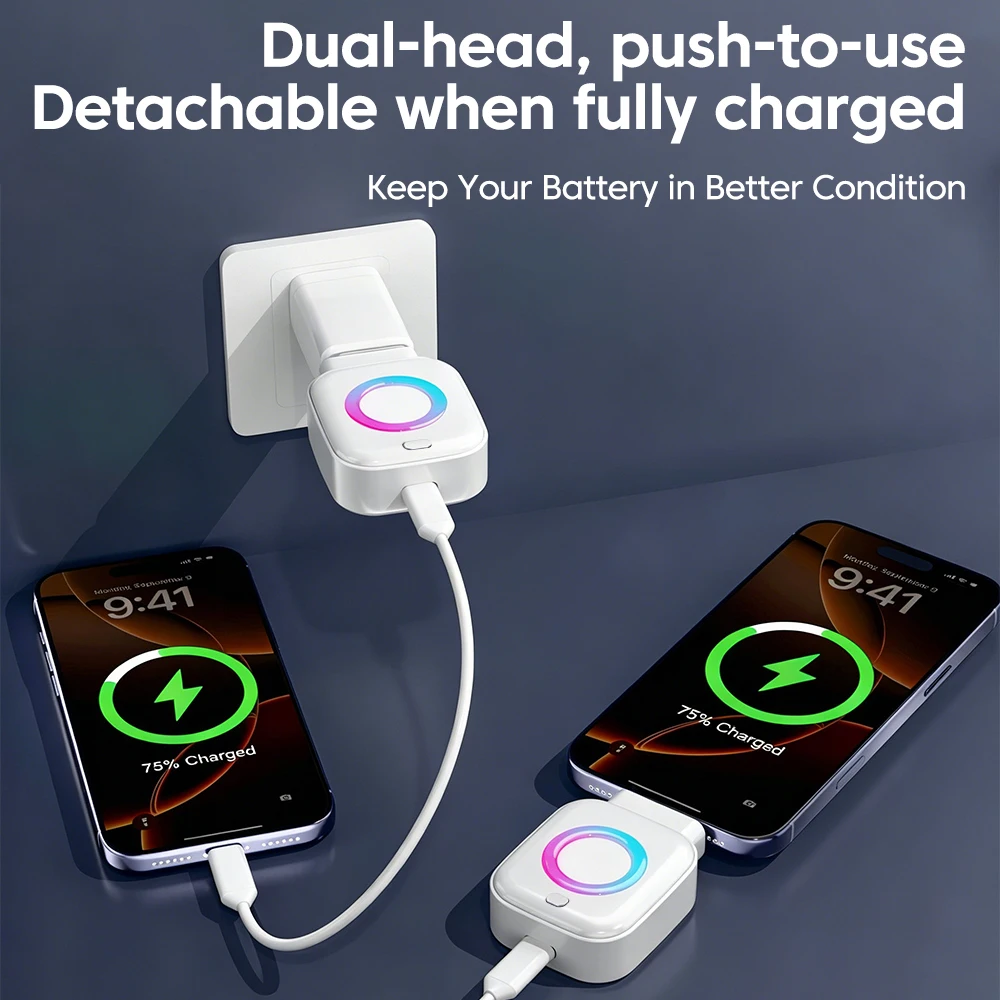 140W Full Charge Separator Automatic Cut Off Charging Protector AI Recognition Automatic Power Off for Type C Electronic Devices