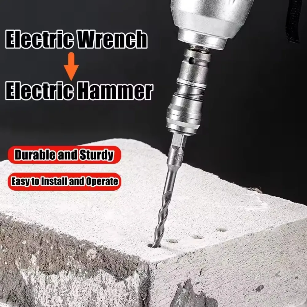 Electric Hammer Conversion Adapter For Cement Wall Punching Concrete High Power Light Small Square Converter