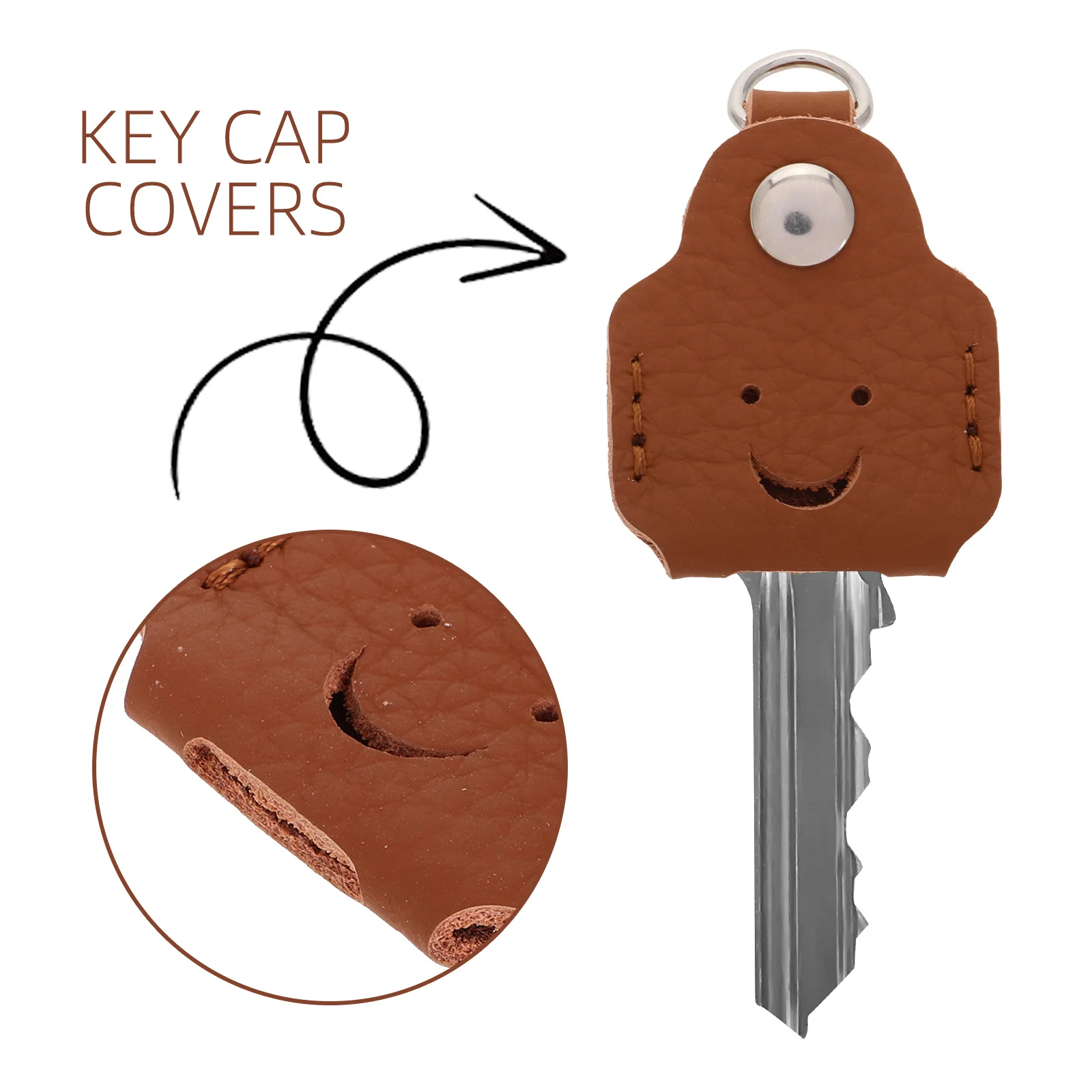 20 قطعة علامات منقوشة يدويًا باللون البرتقالي لقبعات الملابس ملصقات خياطة يدوية ذاتية الصنع حامل مفتاح فوب حافظة واقية لمفتاح السيارة مزيفة #4