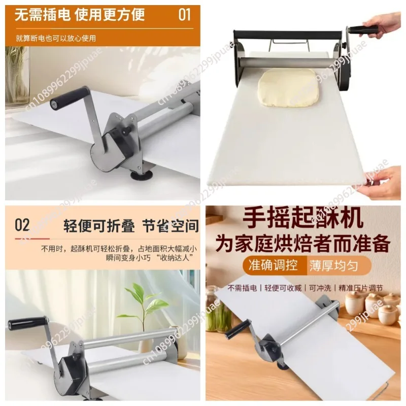 Press Flattener Shetter Laminator Machine A Mini Pastry Portable Small Table Top Hand Manual Pizza Dough Sheeter Roller Shelter
