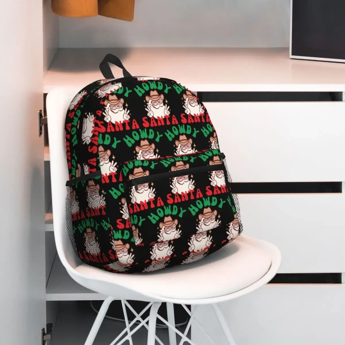 

Западное Рождество Howdy Santa Ковбой Санта Groovy Рождественский рюкзак Рюкзак для мальчиков и девочек Сумка для книг Школьная сумка Сумки на плечо для мужчин и женщин