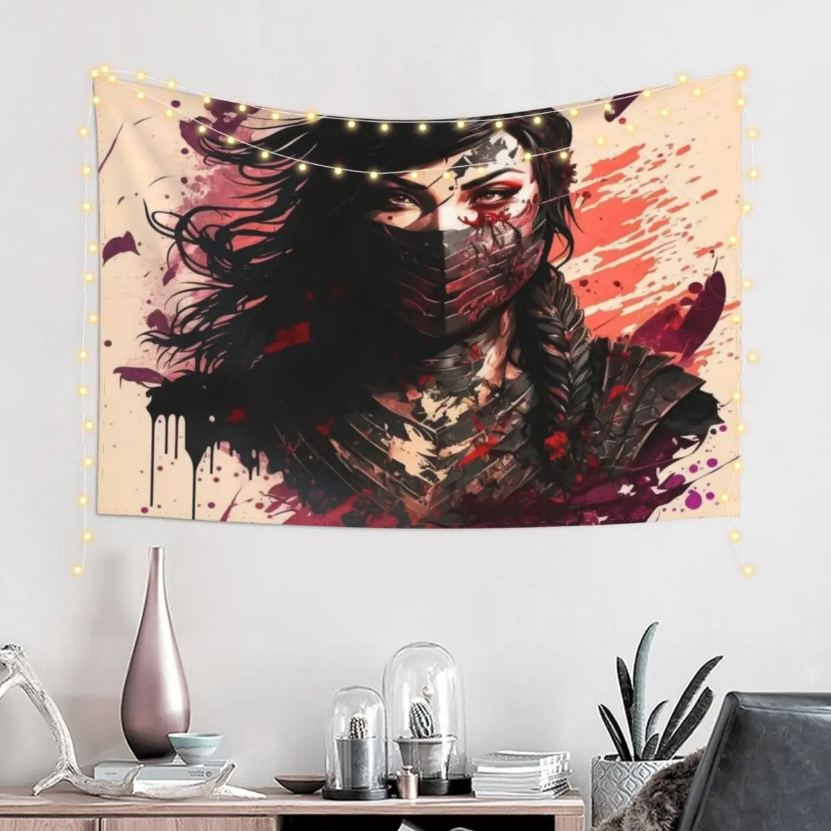 Mortal Kombat Mileena #1 Tapestry Hanging Wall Things To The Room Wall Carpet Tapestry