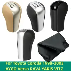 Gear Shift Knob Lever Shifter Stick Gaiter Boot Cover For Toyota Corolla 1998-2003 AYGO Verso RAV4 YARIS VITZ Car Accessories