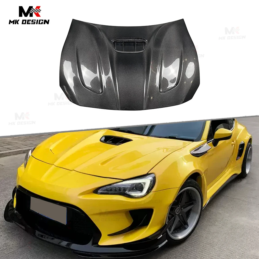 

Carbon Fiber Front Hood for Toyota GT86 FT86 ZN6 ZD6 BRZ FR-S 2012-2019 Upgrade Robot Style Front Engine Bonnet Cover Auto Parts
