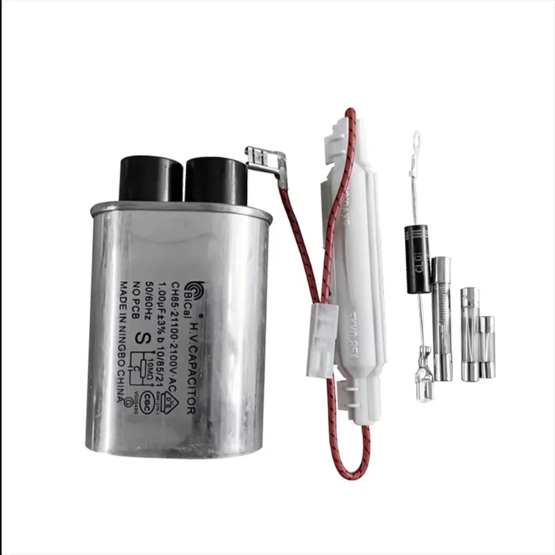 High Voltage Capacitor + Power Fuse + Diode + High Voltage Fuse For Microwave Oven Capacitor Parts Microwave Oven Accessories