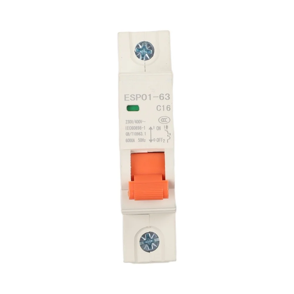 DIN Rail Breaker 16A Overload Protector For Fire Hazard Prevention Dual Circuit Protection Reliable Overload Protection