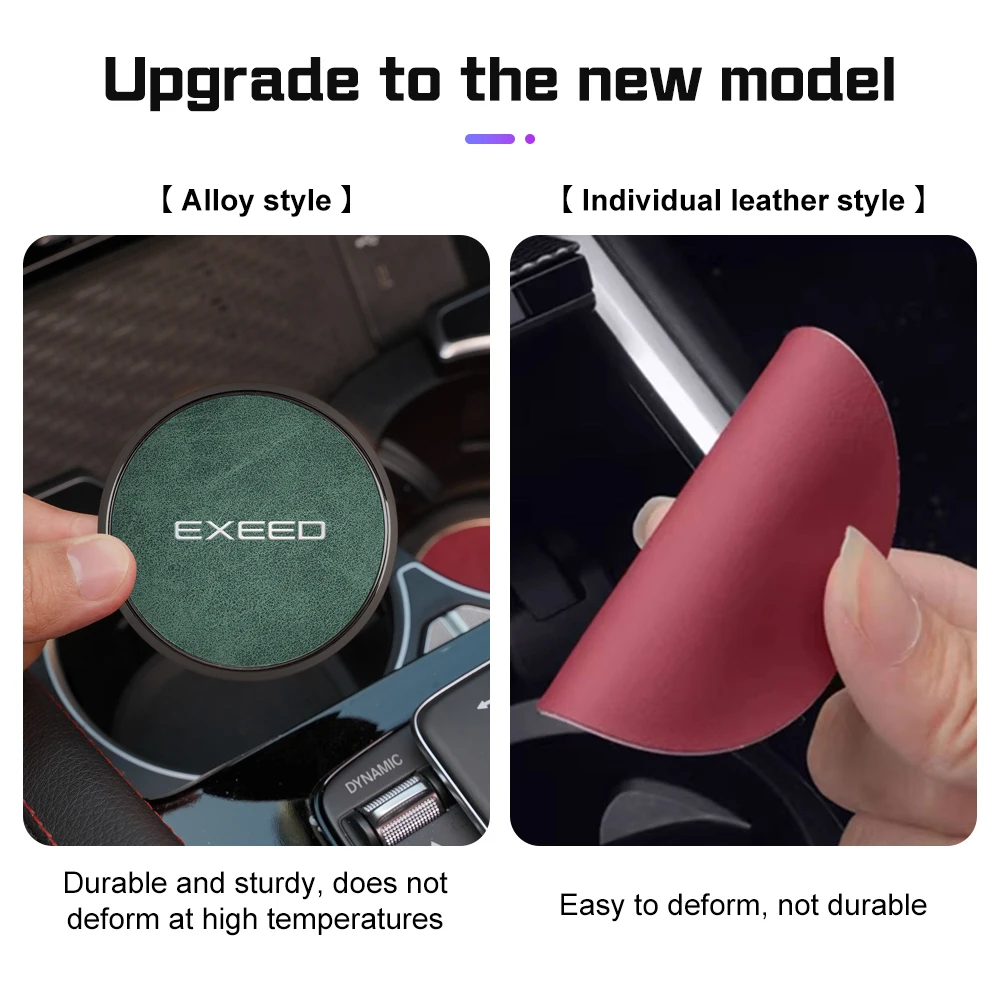 Universal Car Cup Holder Coaster Anti-slip Water-proof Cup Mat For Chery Exeed RX Txl Tx Lx VX Tiggo 4 5X 7 Pro 8  Accessories view 5