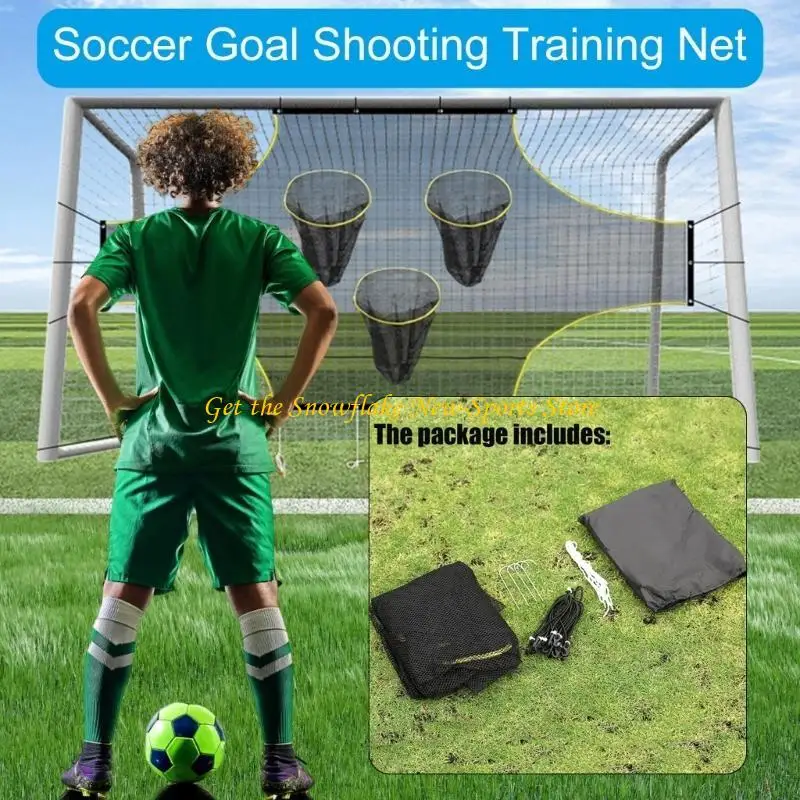 

E56D Soccer Goal Shots Targets Net Scoring Training Equipment with Scoring Zones