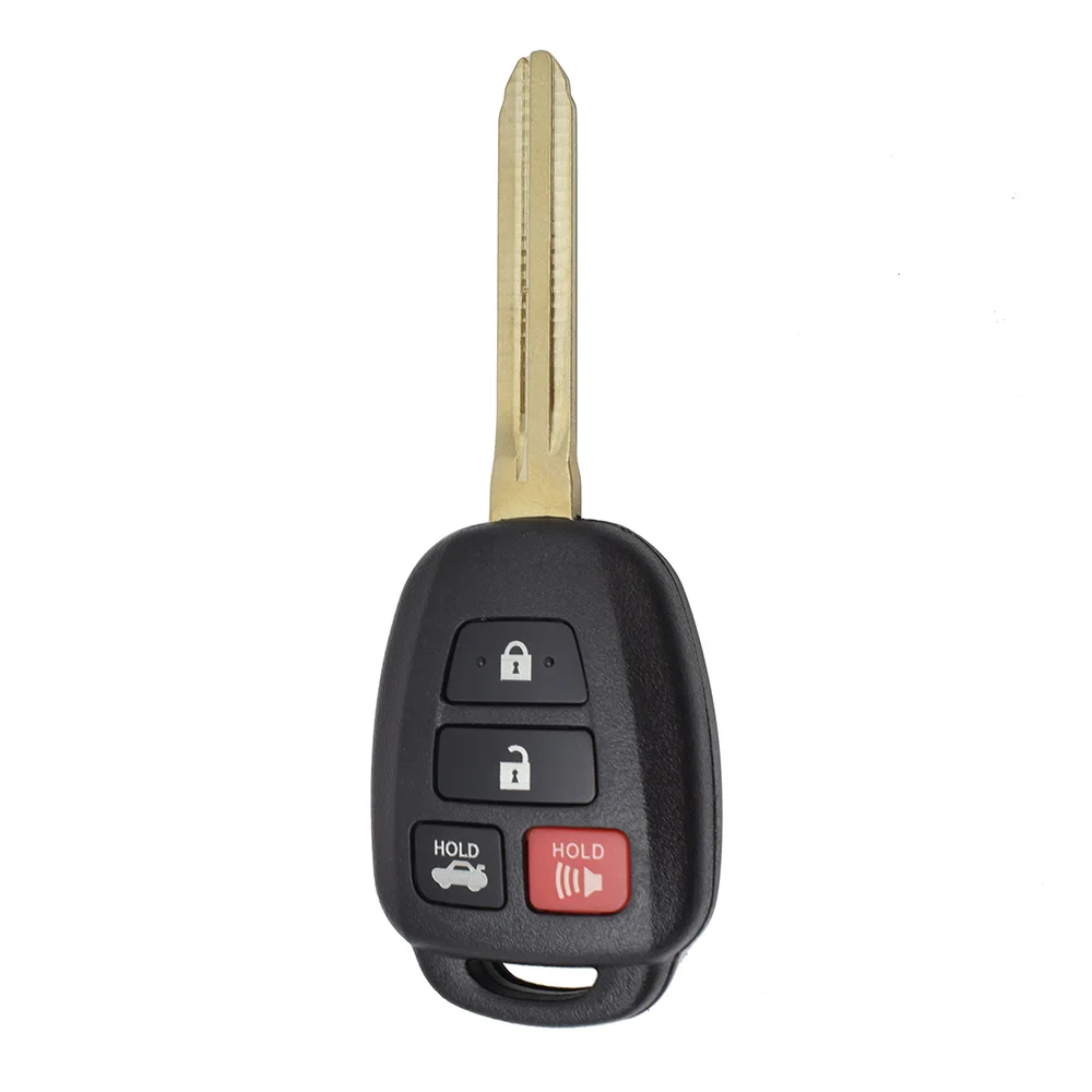 4 Buttons Key Remote Fob Shell For Toyota Camry Corolla Prius Highlander RAV4 Vios Yaris Tacoma Sequoia Tundra 2018 2019