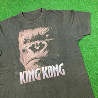 Vintage King Kong Shirt Mens Black 2006 Peter Jackson Movie Logo Universal Y2K Tee American Street Hip Hop Rock Short Sleeve Top