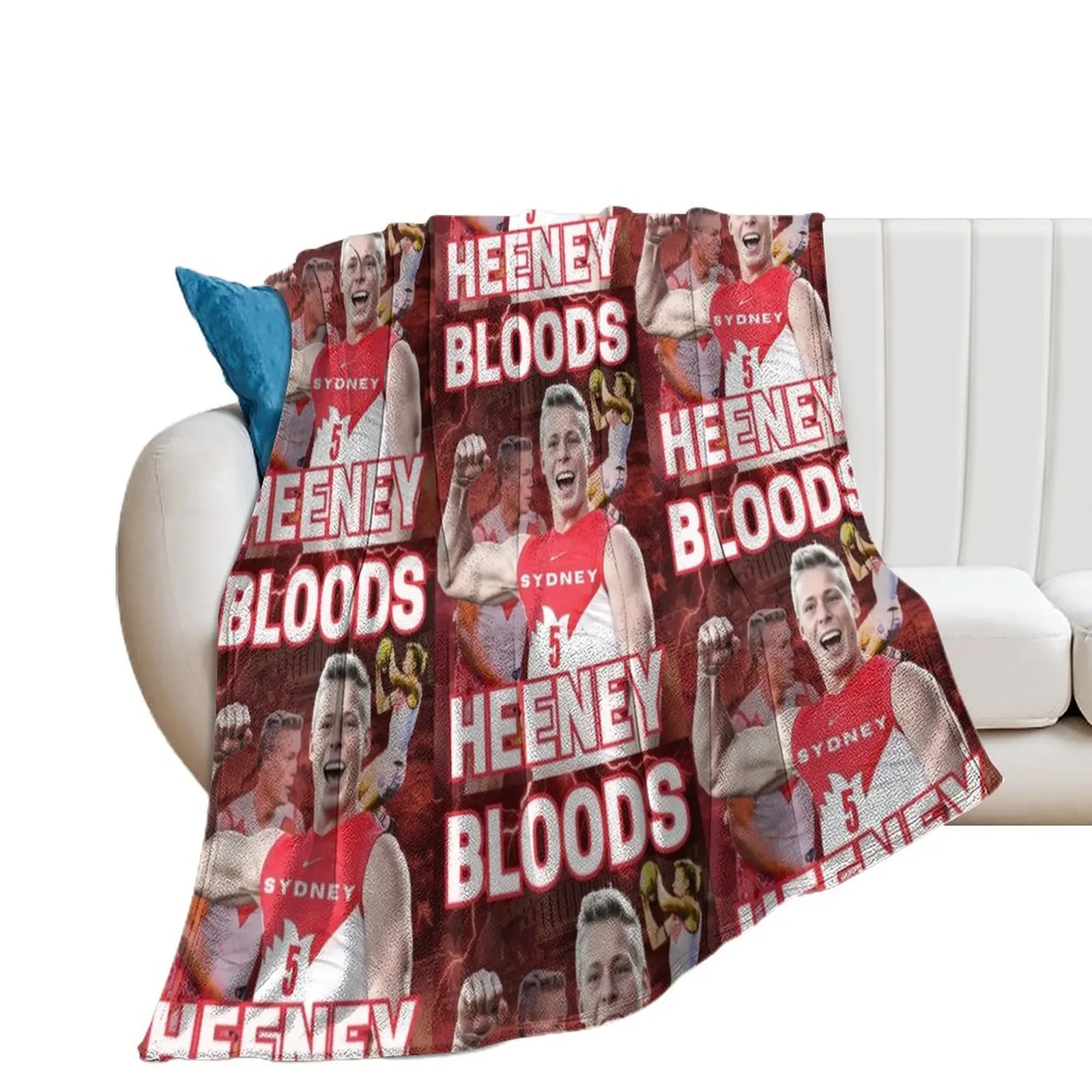 Isaac Heeney Sydney Swans Afl Football Throw Blanket sofa bed Sofa Quilt Single Blankets