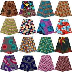 Africa Nigerian Prints Batik Fabric Real Wax Patchwork Sewing Dress Craft Loincloth Polyester High Quality Ankara Designer Tissu