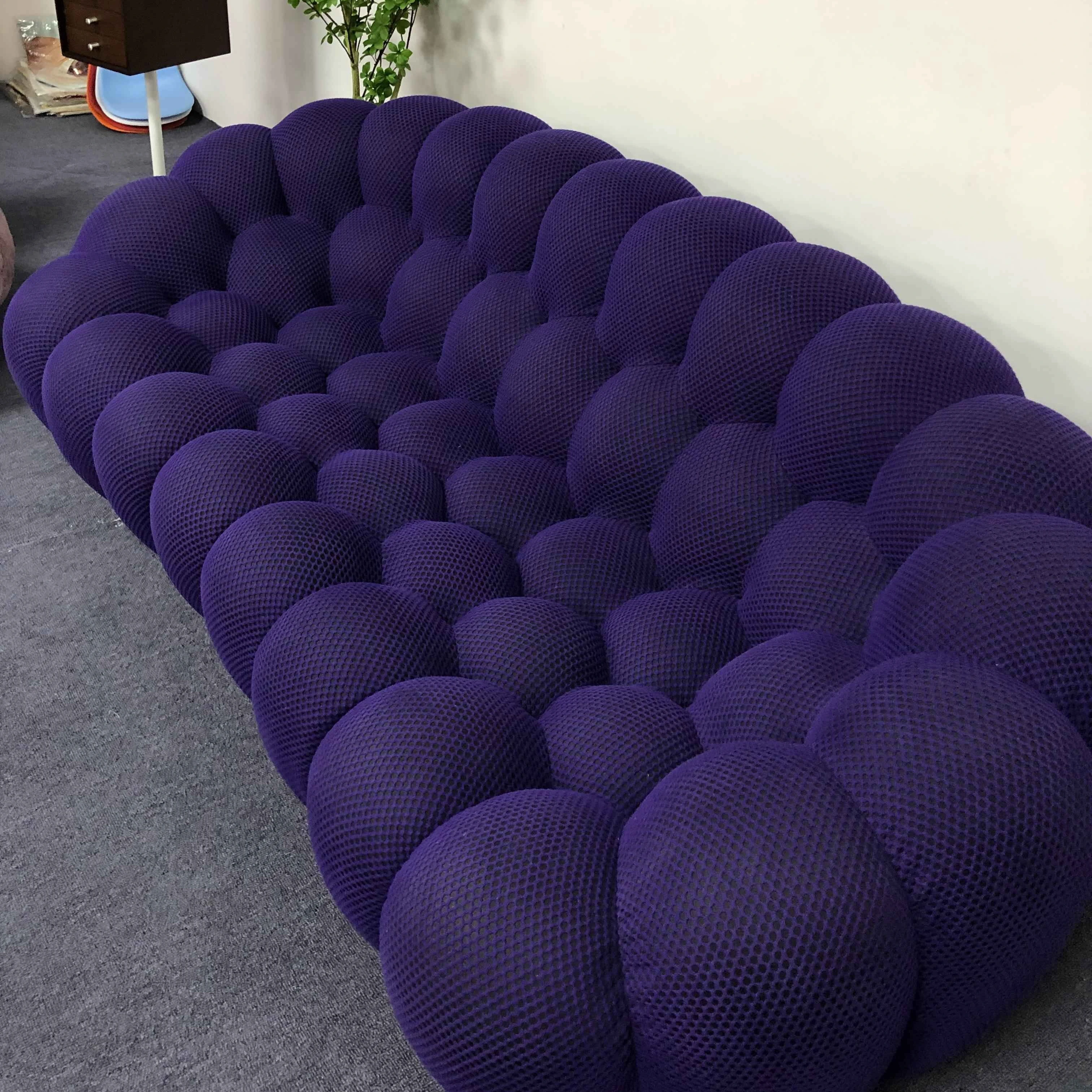 

Living Room Hotel Salon French Fabric 2 Seats Sofa Bobois Sofa Bubble Sofa