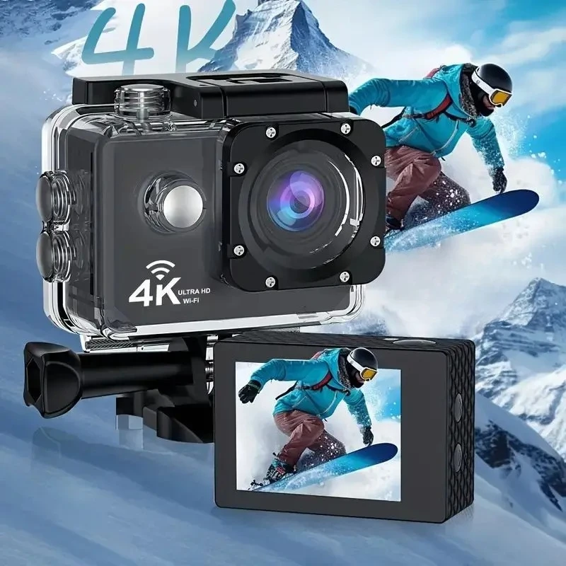 

2,0-дюймовая экшн-камера Ultra HD 4K 30FPS Wi-Fi подводная камера водонепроницаемый шлем велосипедные камеры для записи видео уличная спортивная камера