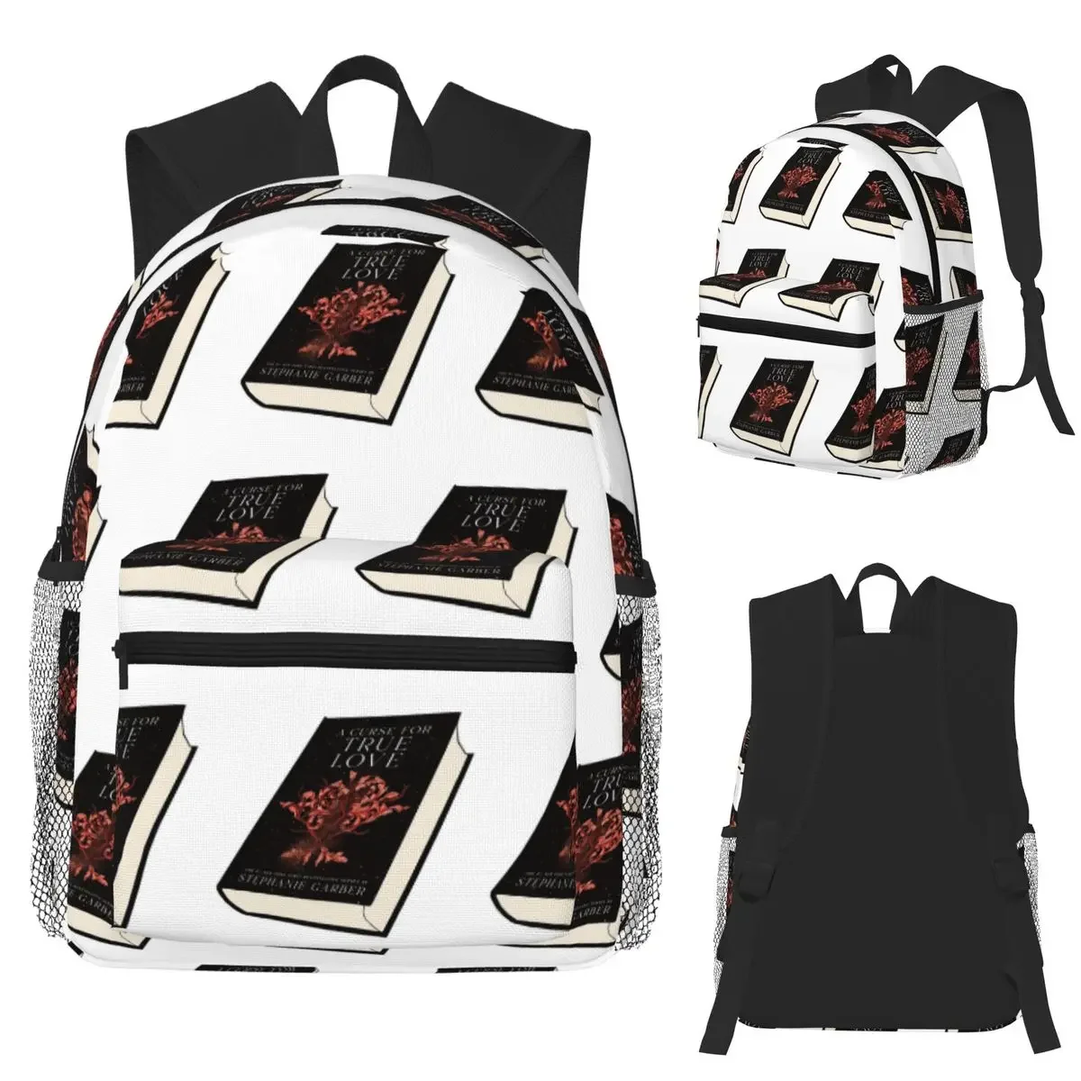 لعنة للحب الحقيقي ستيفاني جاربر حقيبة ظهر للكتب Daypack سعة كبيرة للأطفال حقيبة كتب حقيبة مدرسية حقائب كتف للرجال والنساء