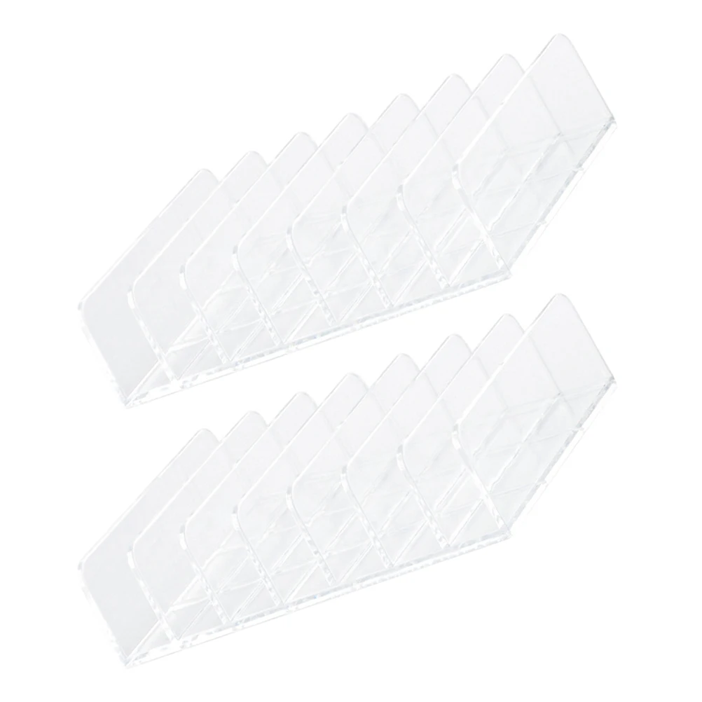 

2pcs Makeup Storage Box Eyeshadow Holder Plastic Organizer Durable Rack Tray Countertop Cosmetics Organiser Safe