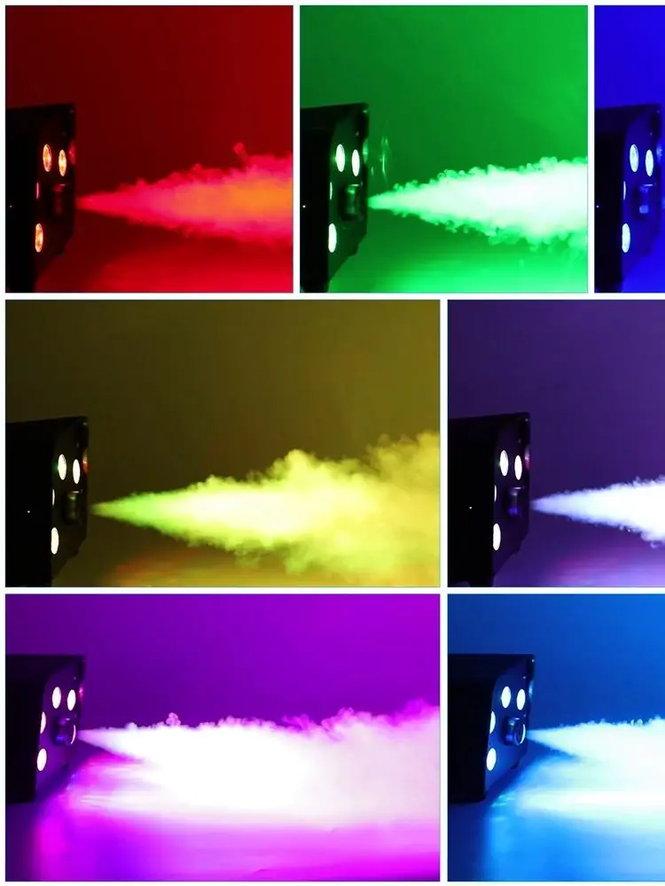 U'King 500W Nebelmaschine 5PCS RGB LED Perlen Nebelmaschine für DJ Disco Weihnachten Drahtlose Fernbedienung Bühne Fogger Auswerfer
