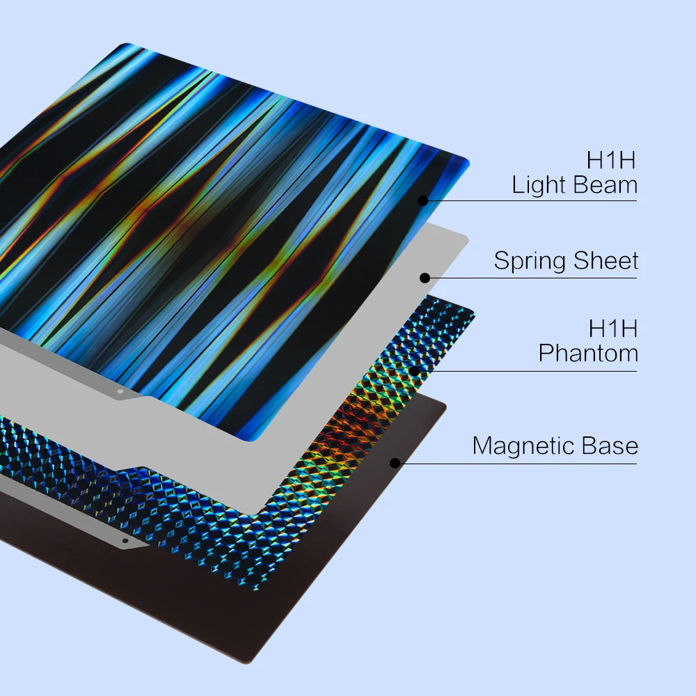 XCR Bambu lab gładka i wysokiej jakości 257x257 H1H płyta do zabudowy A1 X1C P1P magnetyczna sprężyna PEI blacha stalowa łóżko 3D część drukarki