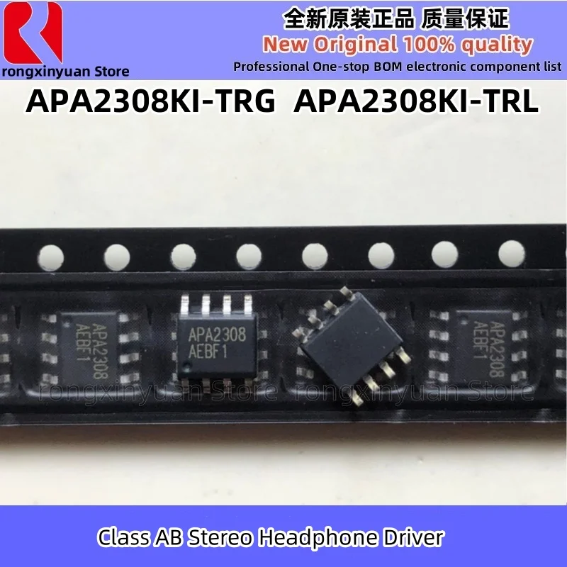 10Pcs APA2308KI-TRG APA2308KI-TRL APA2308KI-TR APA2308KI APA2308 SOP-8 Class AB Stereo Headphone Driver 100% New original